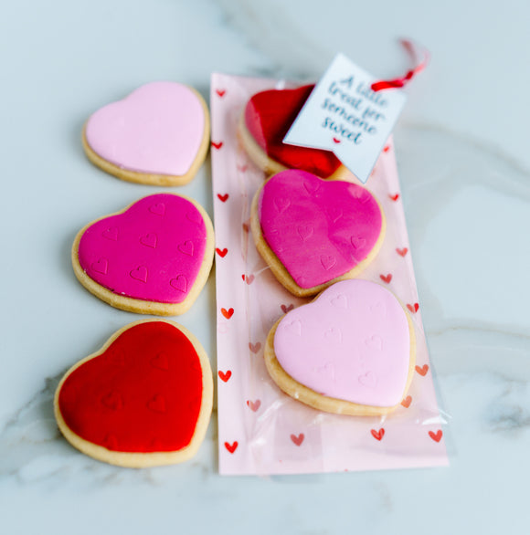 Mini heart cookies