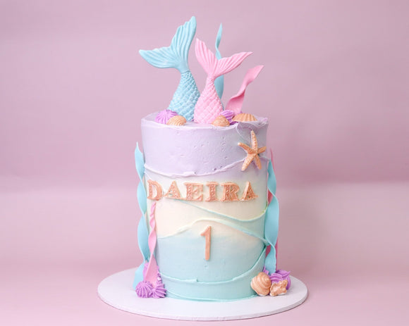 Mermaid Tier Cake – Creme Castle