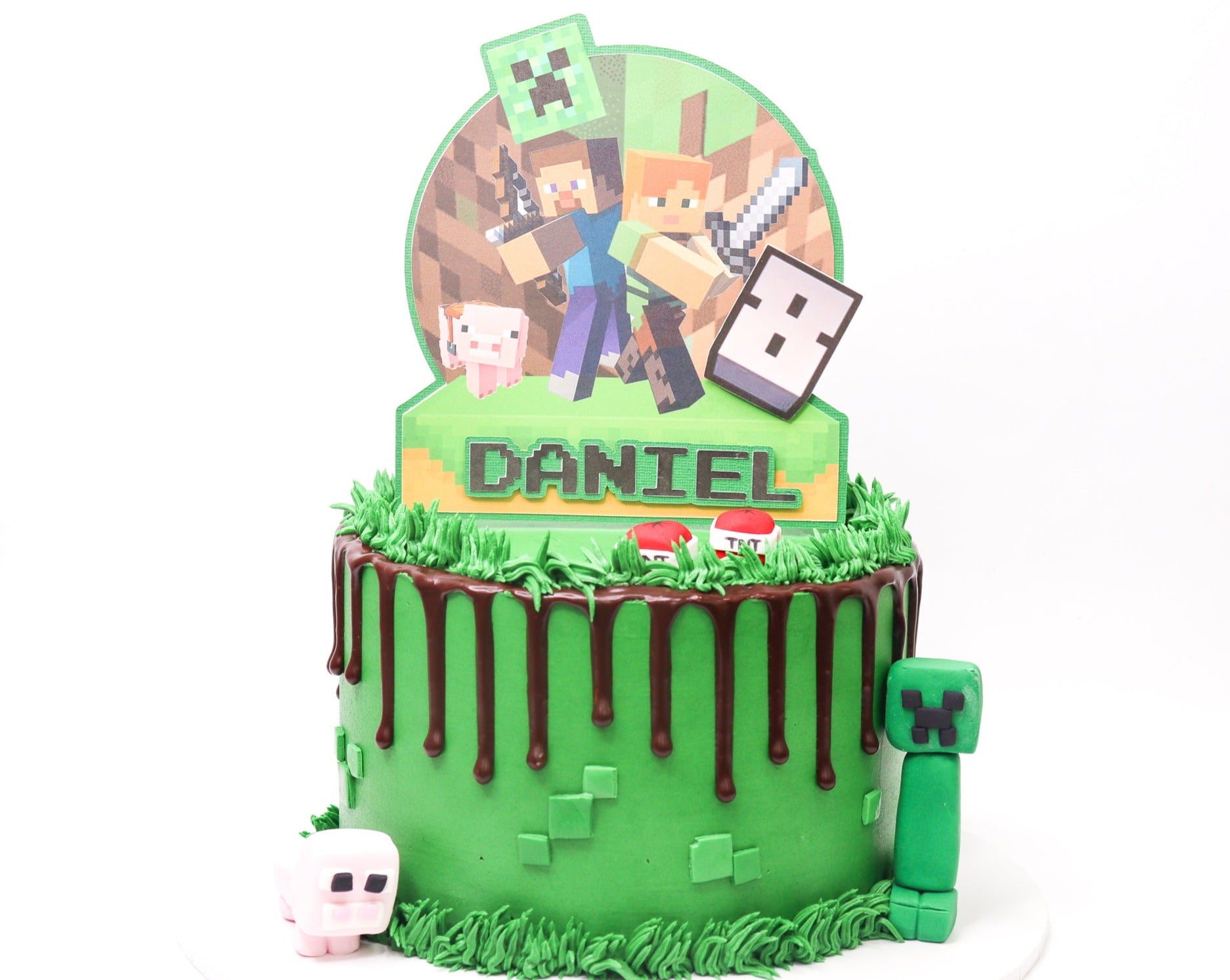 Minecraft birthday cake💚 #cake... - Magoa_Patisserie | Facebook
