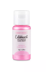 Edible Metallic Paint Pink Gelato 15ml