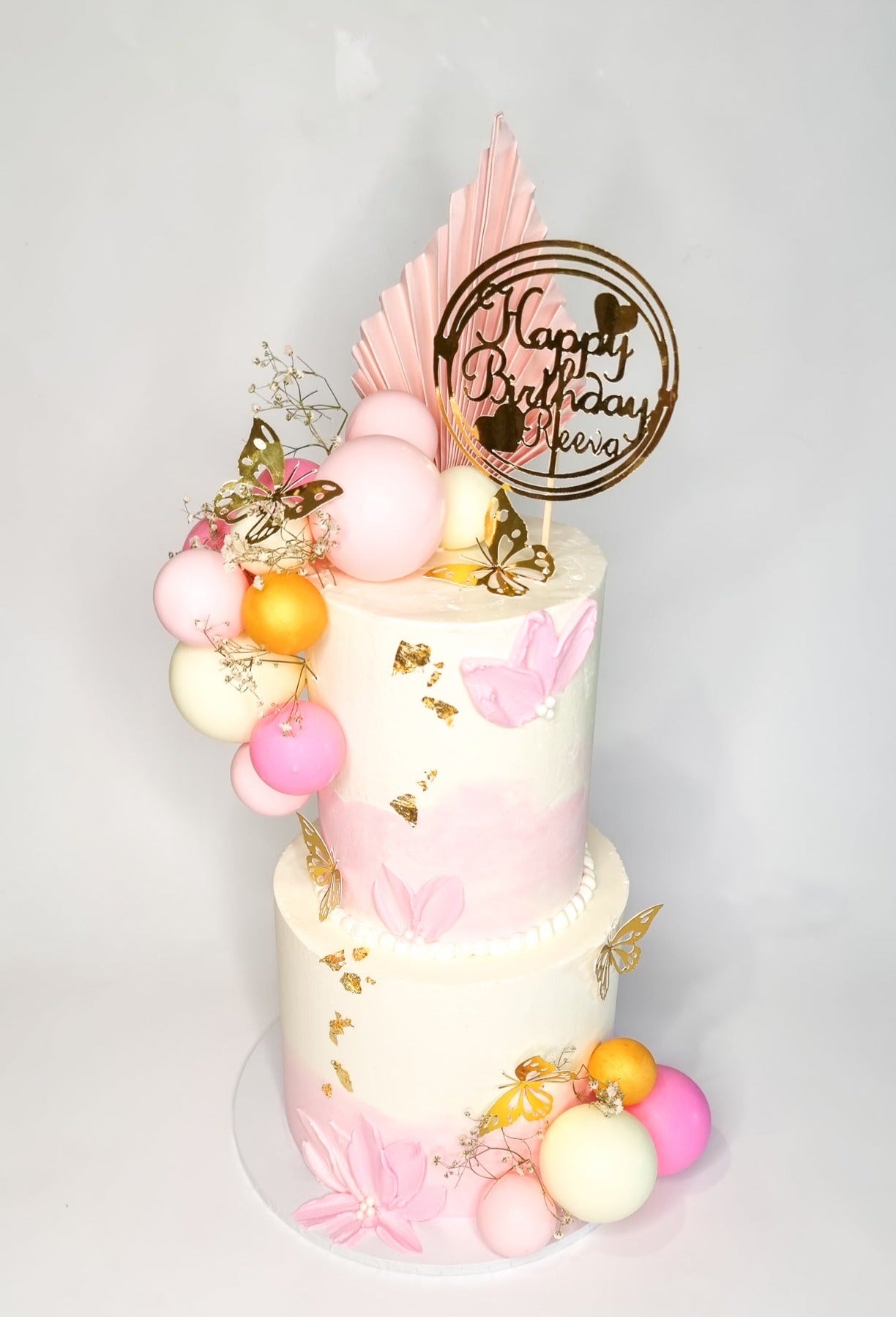 Two Tier Butterfly Theme Cake – Magic Bakers, Delicious Cakes