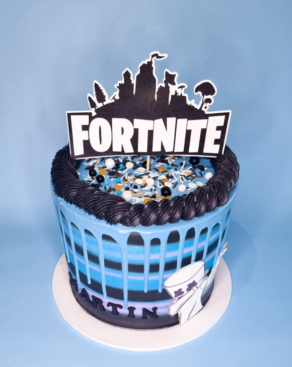 Fortnite Theme cake 5 - Edible Perfections
