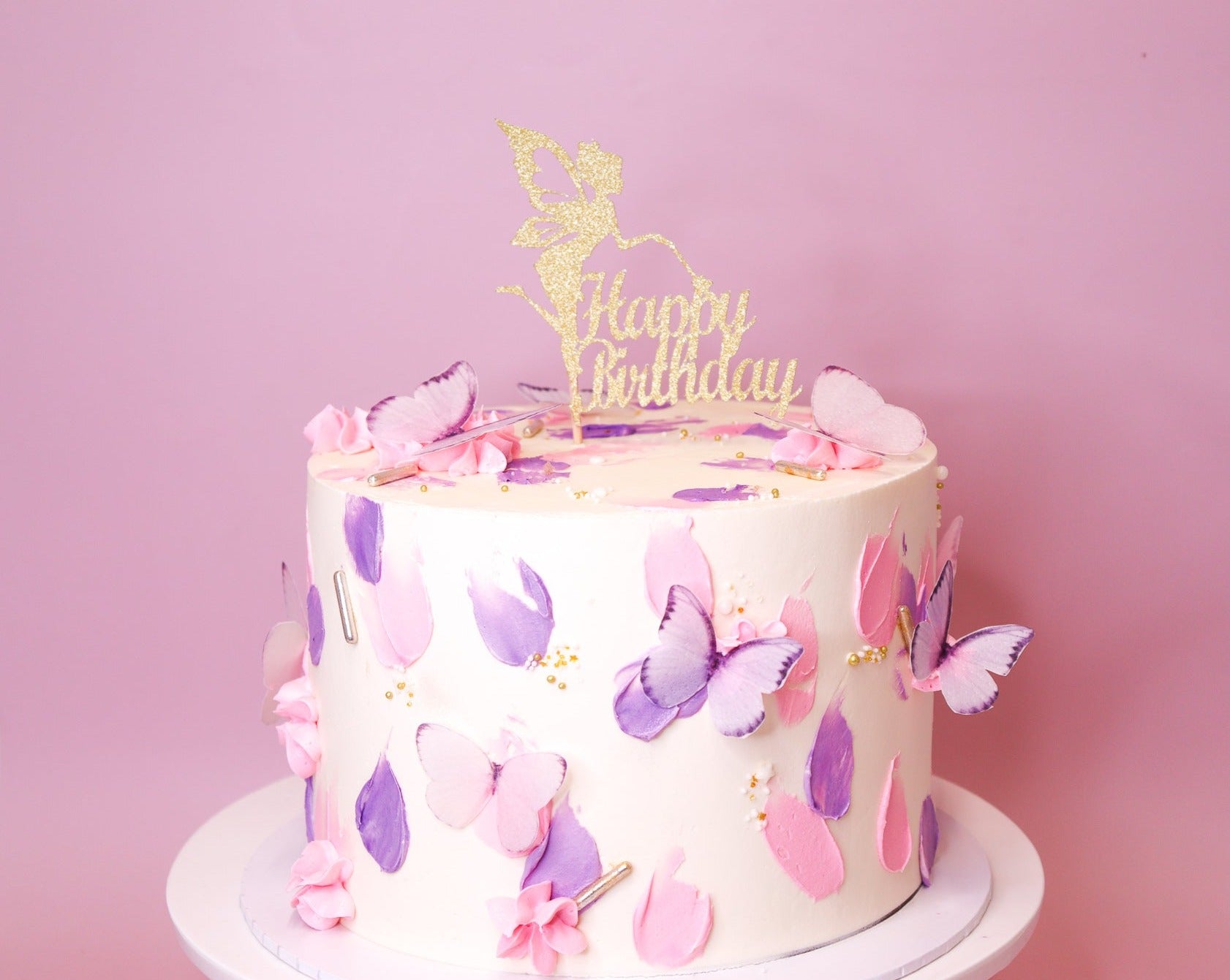 Simple fairy deals themed cake