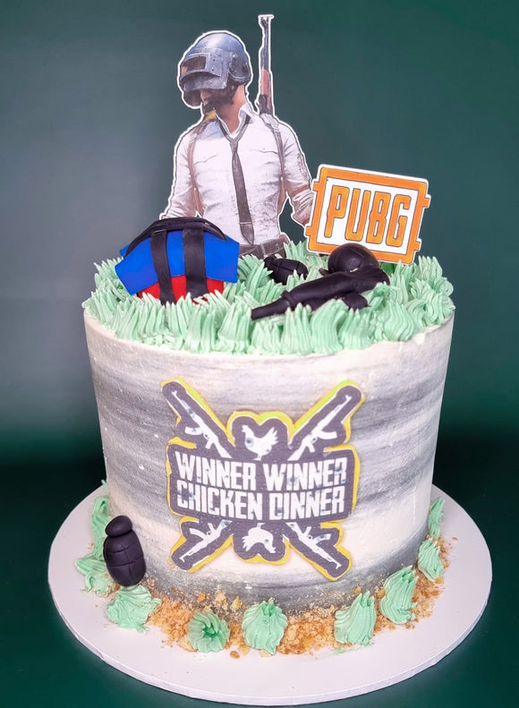 Winner Winner Chicken Dinner 😀 A PUBG cake for an awesome boy. . . . To  order a custom cake like this, contact us on Whatsapp at… | Instagram